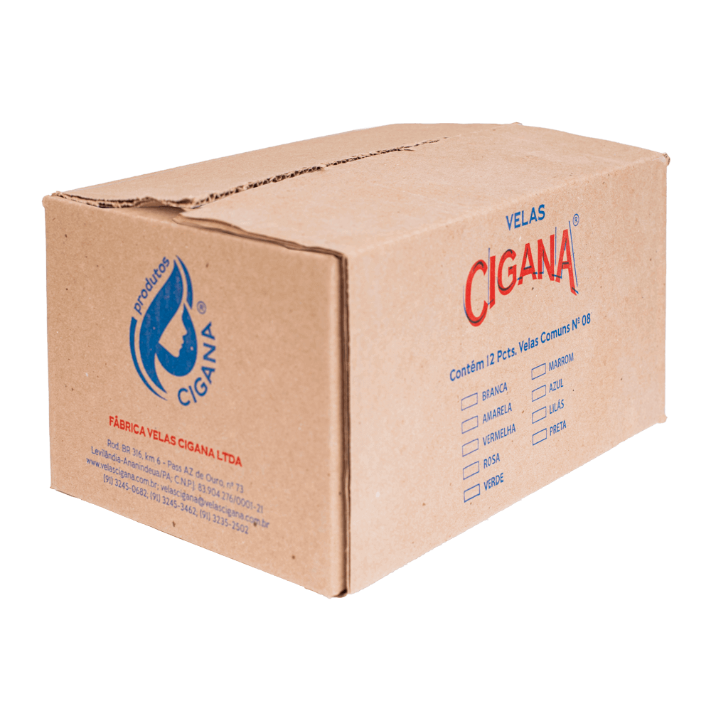 Caixa Vela Comum n. 08 (12 pacotes)