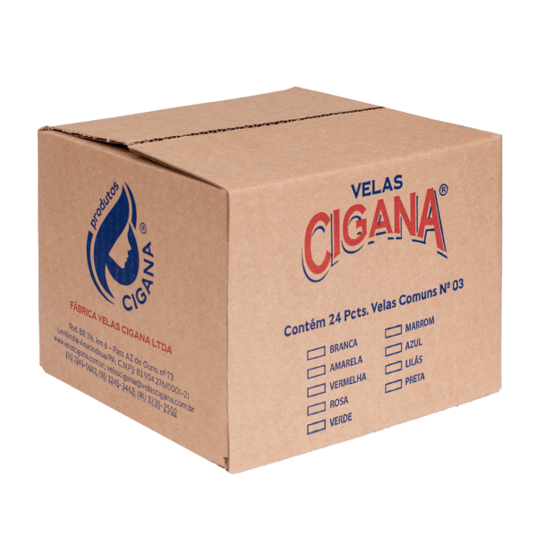 Caixa Vela Comum n.03 (24 pacotes)